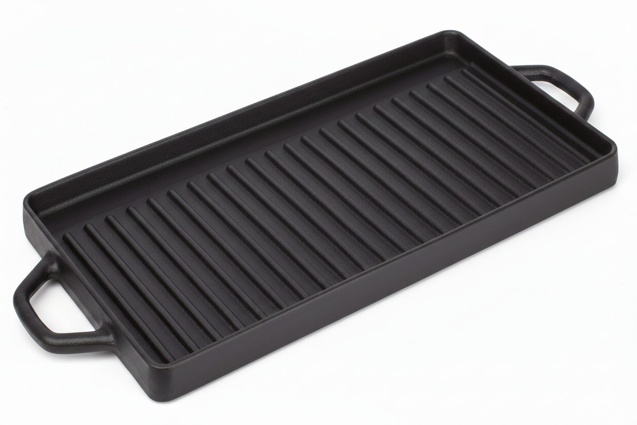 Hecha Cast Iron Grill Griddle Plate Black