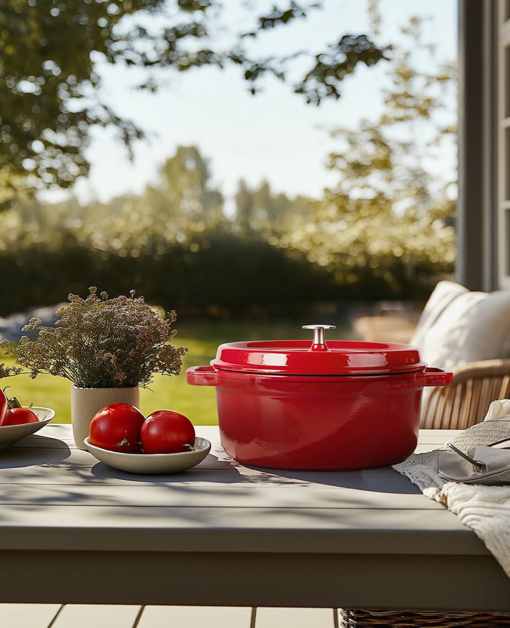 Hecha Enameled Cast Iron Dutch Ovens 6qt