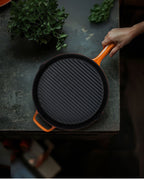 Hecha Enameled Cast Iron Round Grill Pans 11"