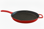 Hecha Enameled Cast Iron Round Grill Pans 11"