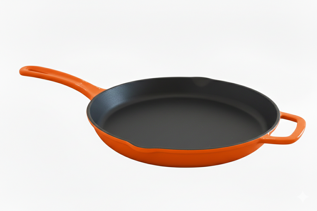 Hecha Enameled Cast Iron Round Skillet Pans 11"