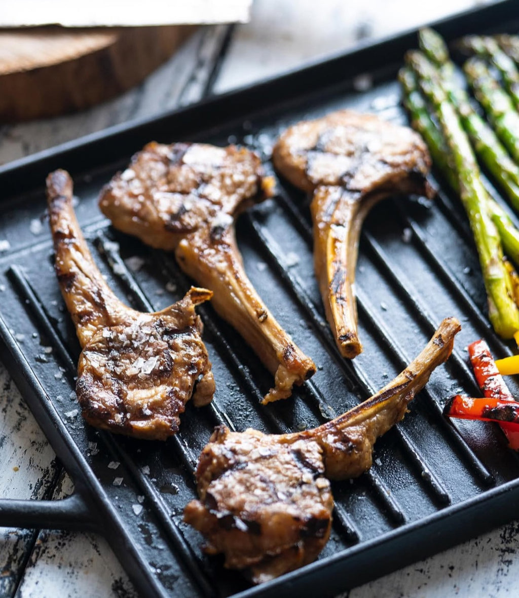 Hecha Cast Iron Grill Griddle Plate Black