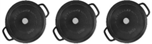 Hecha 5" Matte Black Mini Cocottes (3Pcs)