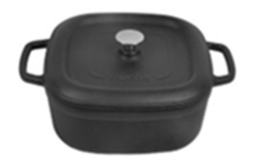 Hecha 4qt Matte Black Ceramic Dutch Oven
