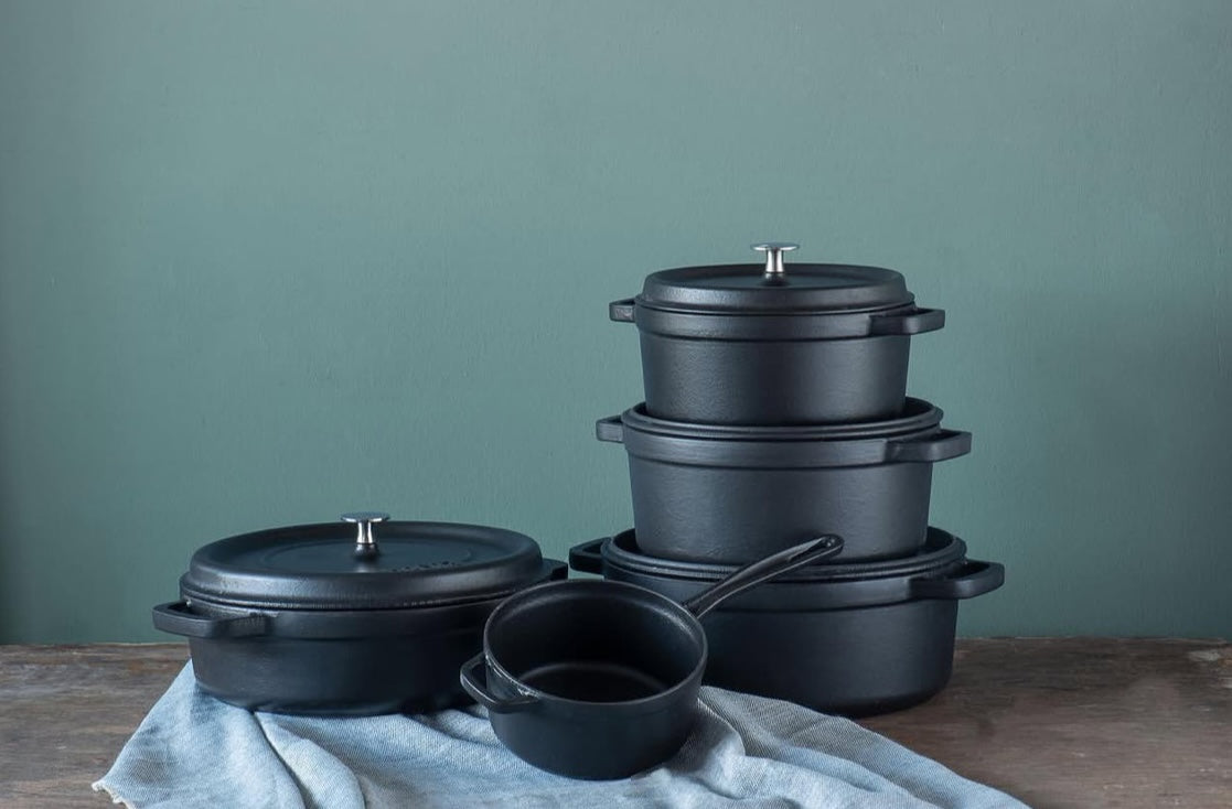 Hecha Enameled Cast Iron Sauce Pans 6"