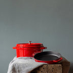 Hecha Enameled Cast Iron Round Dutch Ovens 3qt