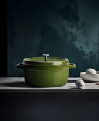 Hecha Enameled Cast Iron Round Dutch Ovens 3qt