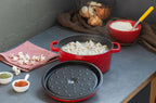 Hecha Enameled Cast Iron Round Dutch Ovens 3qt