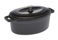Hecha Matte Black Oval Dutch Oven