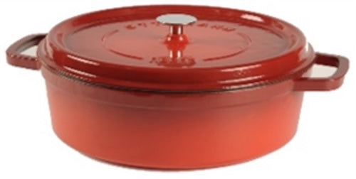 Hecha Red Shallow Dutch Oven