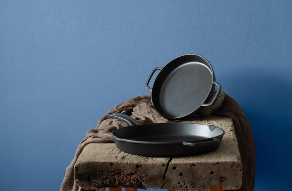 Hecha Enameled Cast Iron Round Skillet Pans 11"