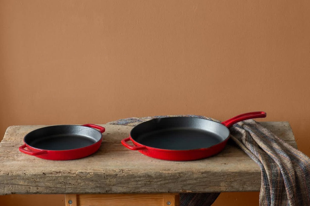 Hecha Enameled Cast Iron Dual Handle Fry (Saute) Pans 6"