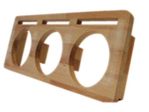 Hecha Mini Cocottes Trio Wooden Base