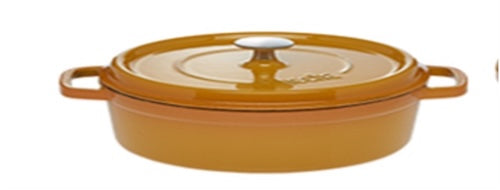 Hecha Yellow Shallow Dutch Oven